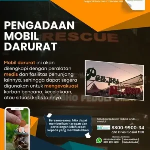 Donasi Pengadaan Mobil Darurat