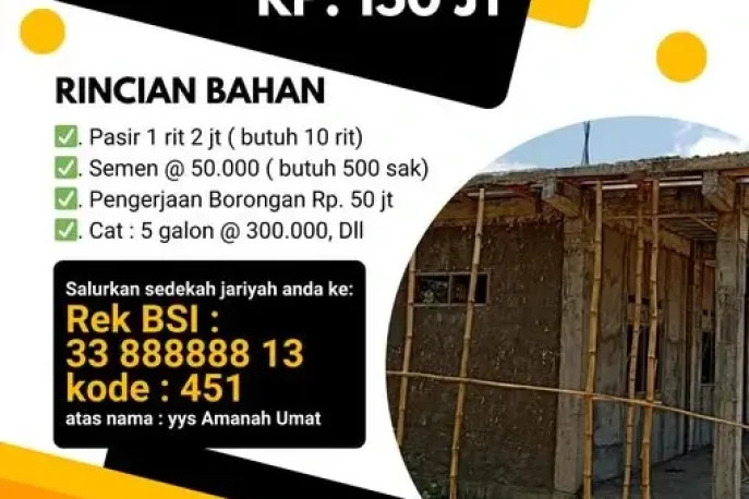 donasi pembangunan lantai 2